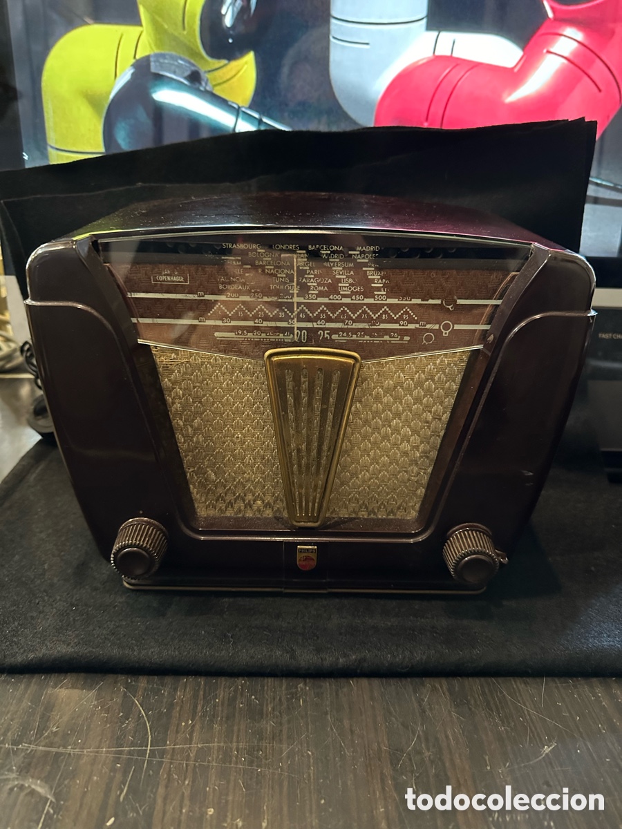 Radios de v&aacute;lvulas: RADIO PHILIPS MODELO BE-312-U DEL A&Ntilde;O 1950 - Foto 1