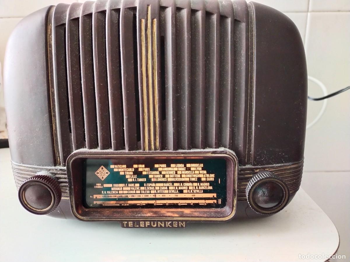 Radios de v&aacute;lvulas: radio telefunken panchito funcionando a 220 - Foto 1