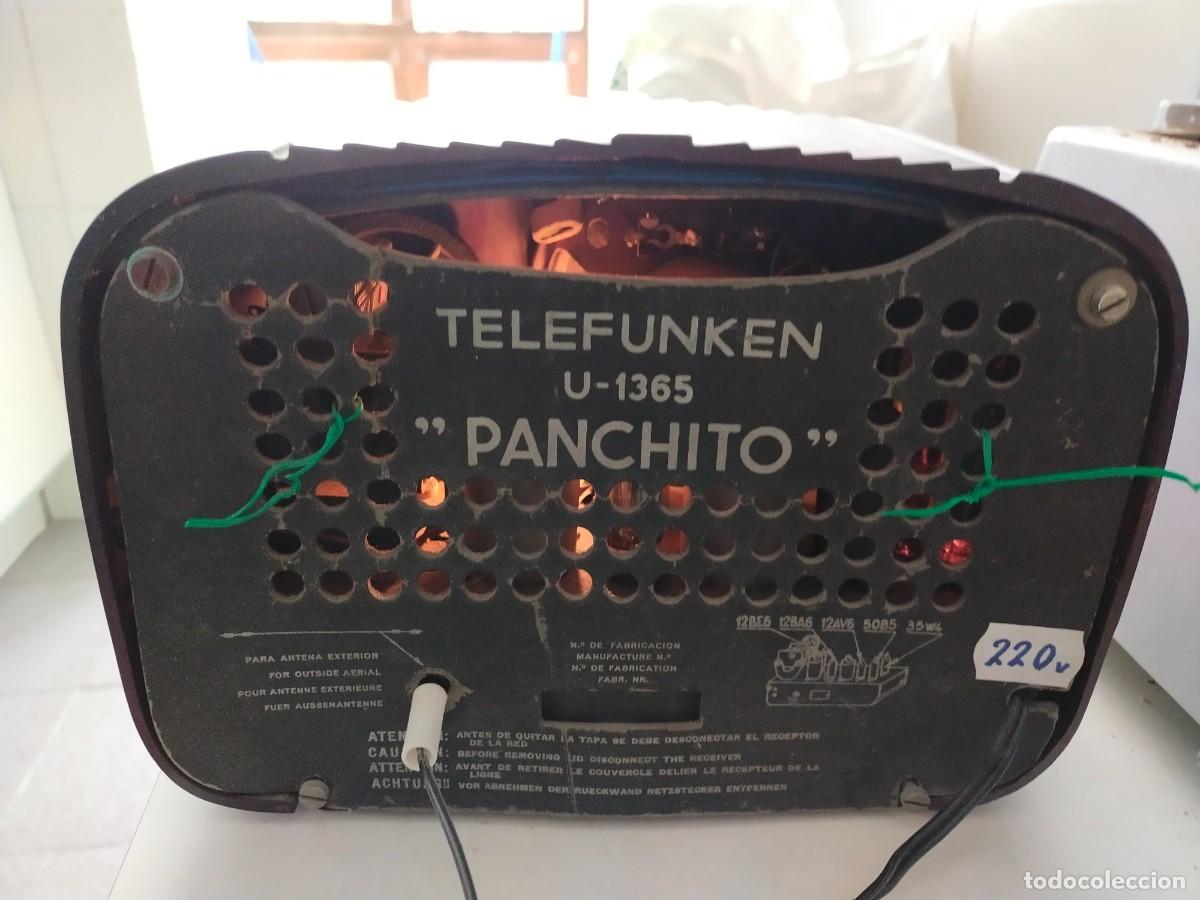 Radios de v&aacute;lvulas: radio telefunken panchito funcionando a 220 - Foto 2