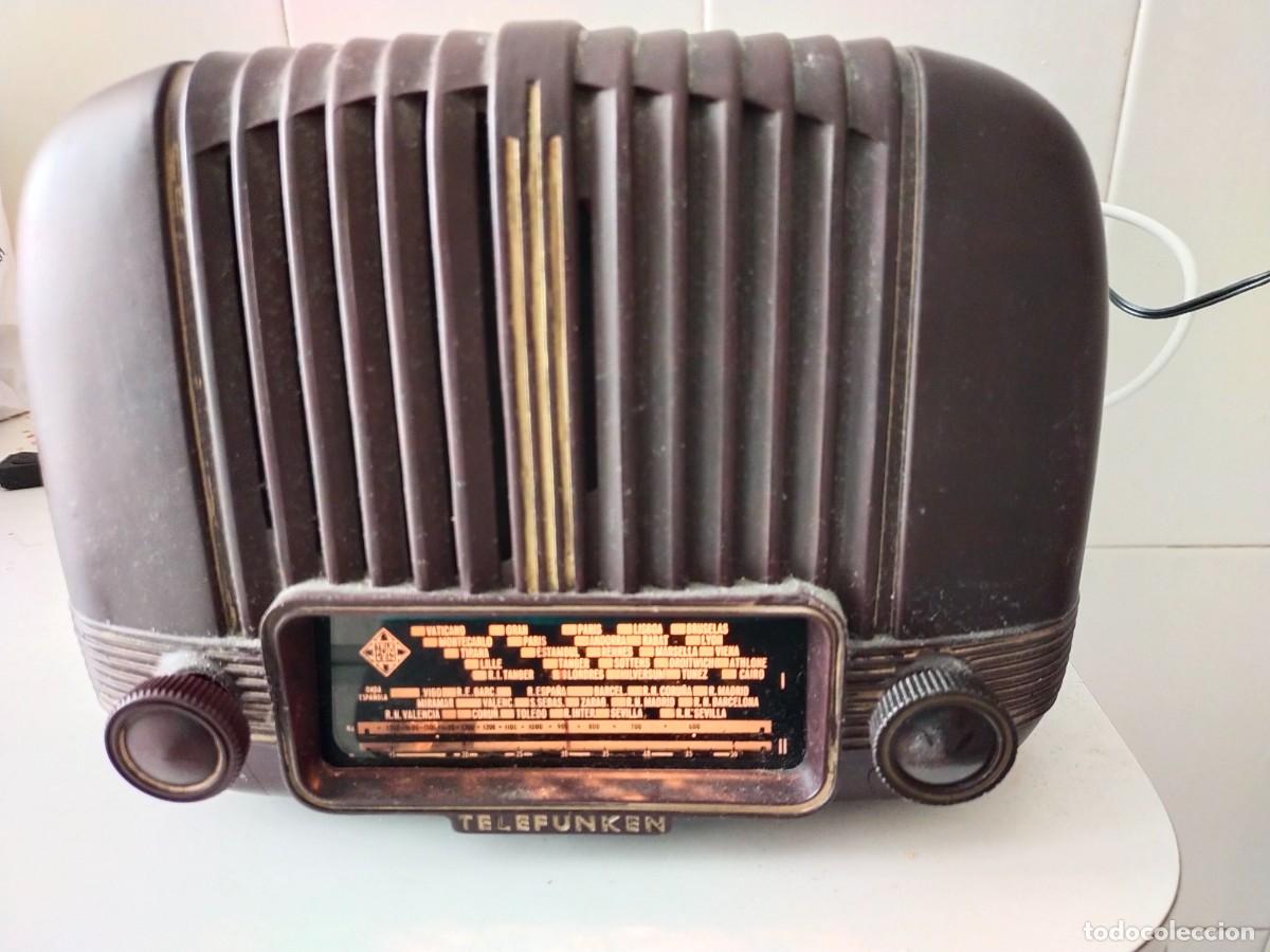 Radios de v&aacute;lvulas: radio telefunken panchito funcionando a 220 - Foto 3