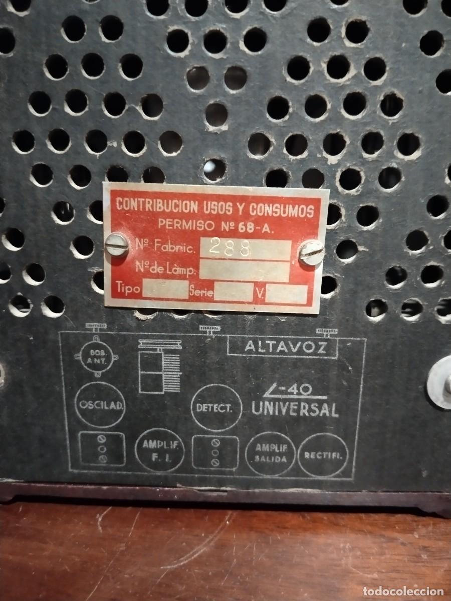 Radios de v&aacute;lvulas: Radio peque&ntilde;a Universal L 40 - Foto 6
