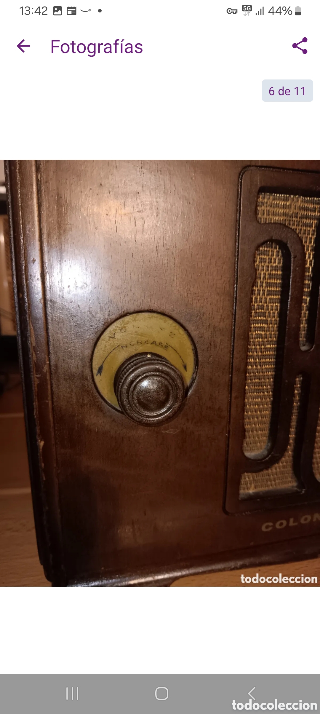 Radios de v&aacute;lvulas: RADIO VALVULAS COLONIAL MODELO 651 FUNCIONANDO - Foto 7