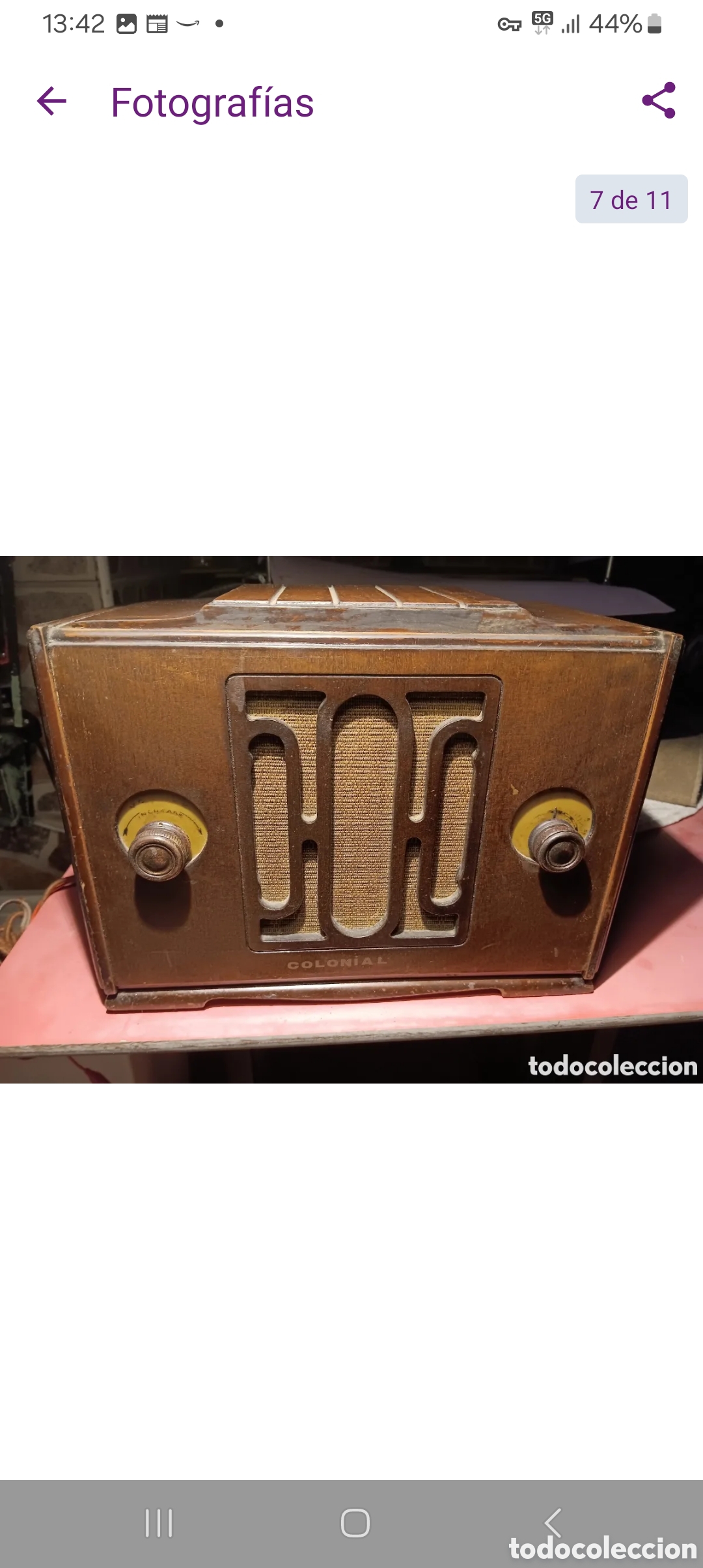 Radios de v&aacute;lvulas: RADIO VALVULAS COLONIAL MODELO 651 FUNCIONANDO - Foto 1