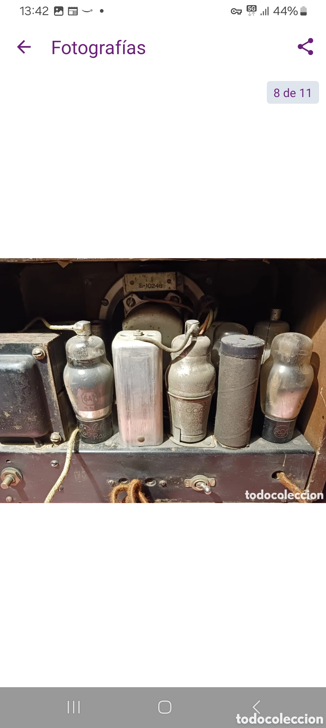 Radios de v&aacute;lvulas: RADIO VALVULAS COLONIAL MODELO 651 FUNCIONANDO - Foto 8