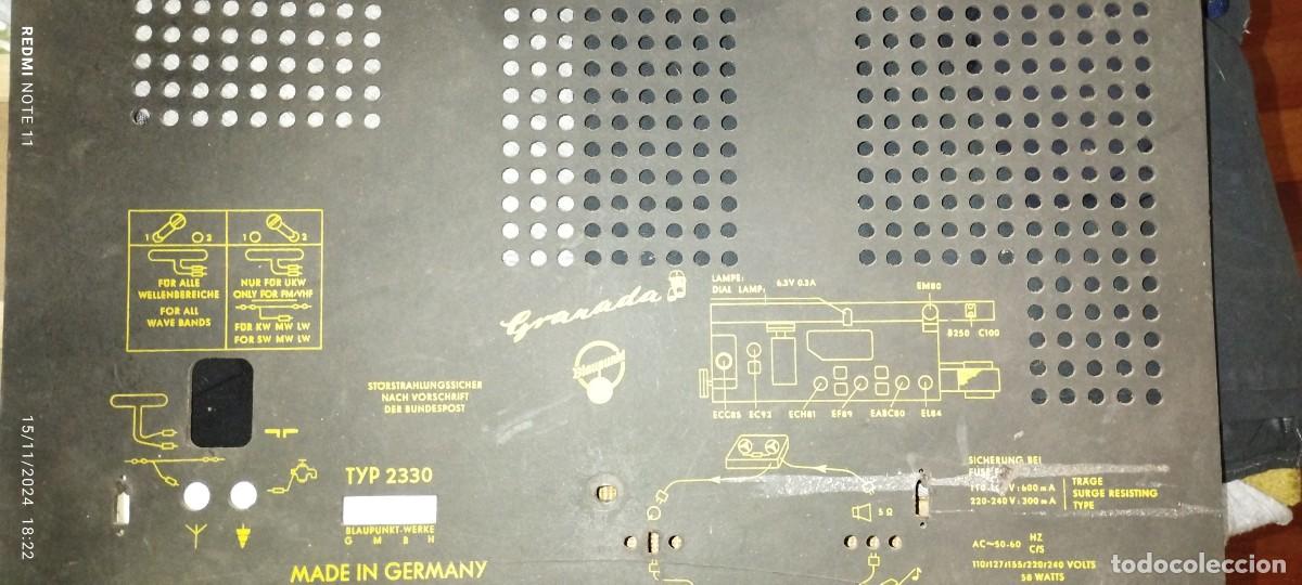 Radios de v&aacute;lvulas: Radio blaupunkt , mod. Granada 2330 - Foto 12