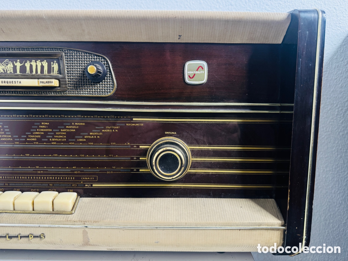 Radios de v&aacute;lvulas: Philips Radio V&aacute;lvulas 1959 - Foto 5
