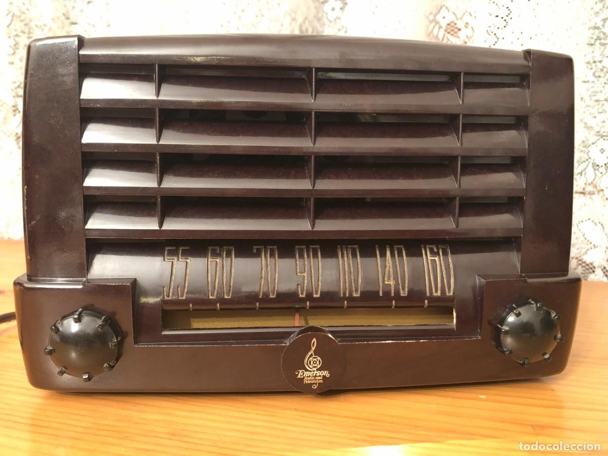 Radios de v&aacute;lvulas: RADIO ANTIGUA EMERSON 547 / FUNCIONANDO - Foto 2