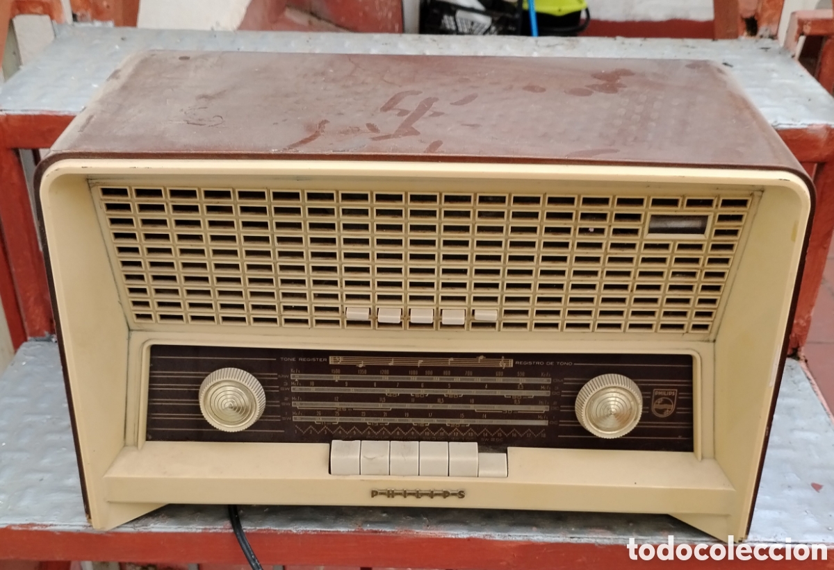 Radios de v&aacute;lvulas: RADIO PHILLIPS. V&aacute;lvulas. A&ntilde;o 1959. - Foto 3