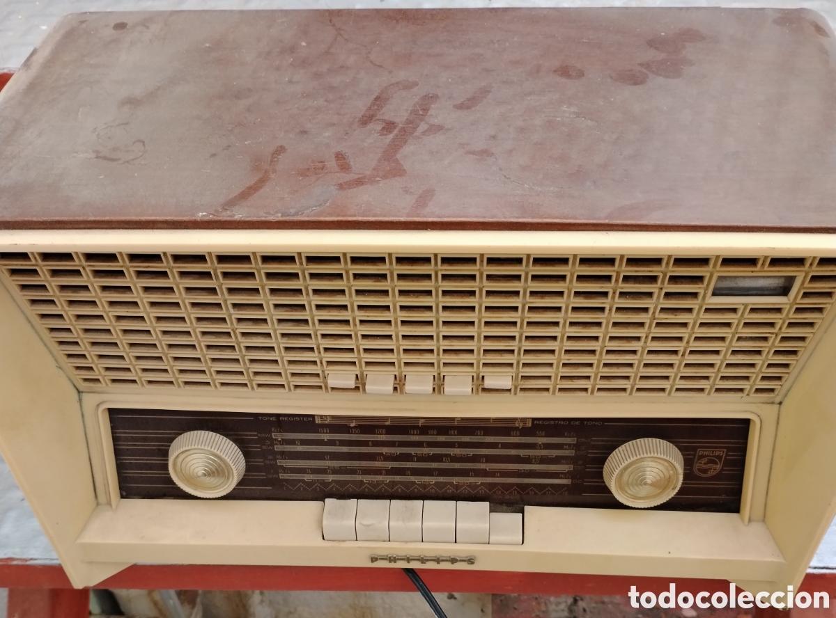 Radios de v&aacute;lvulas: RADIO PHILLIPS. V&aacute;lvulas. A&ntilde;o 1959. - Foto 6