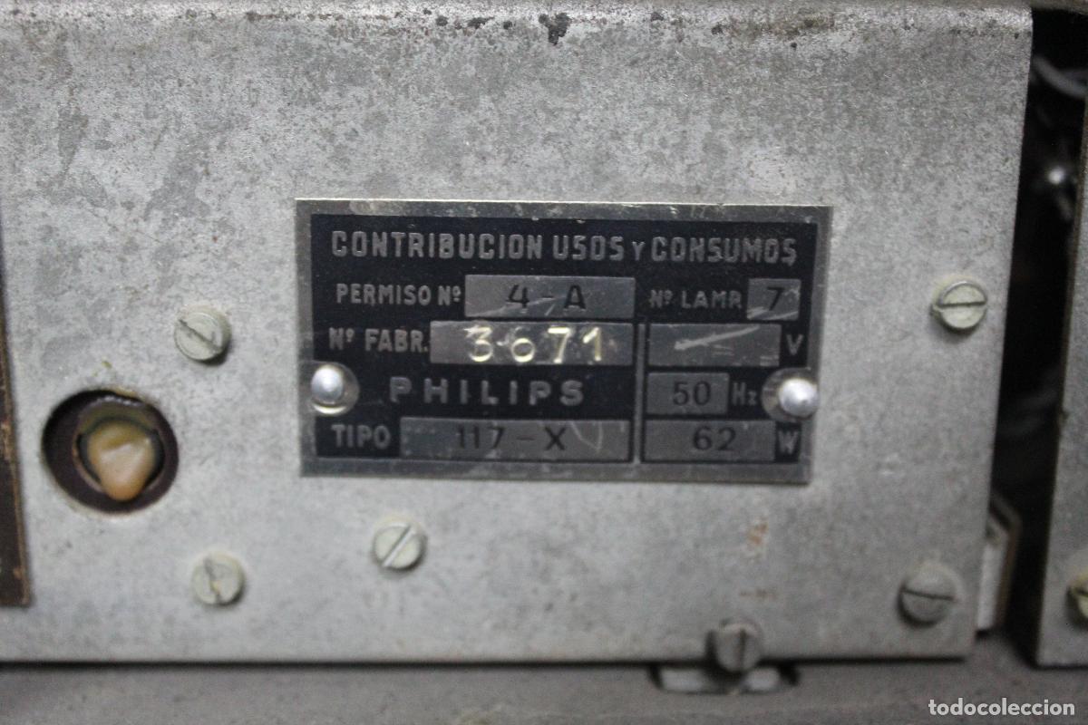 Radios de v&aacute;lvulas: radio philips model 117x - Foto 9