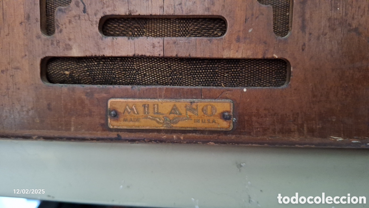 Radios de v&aacute;lvulas: Radio antigua marca milano - Foto 5