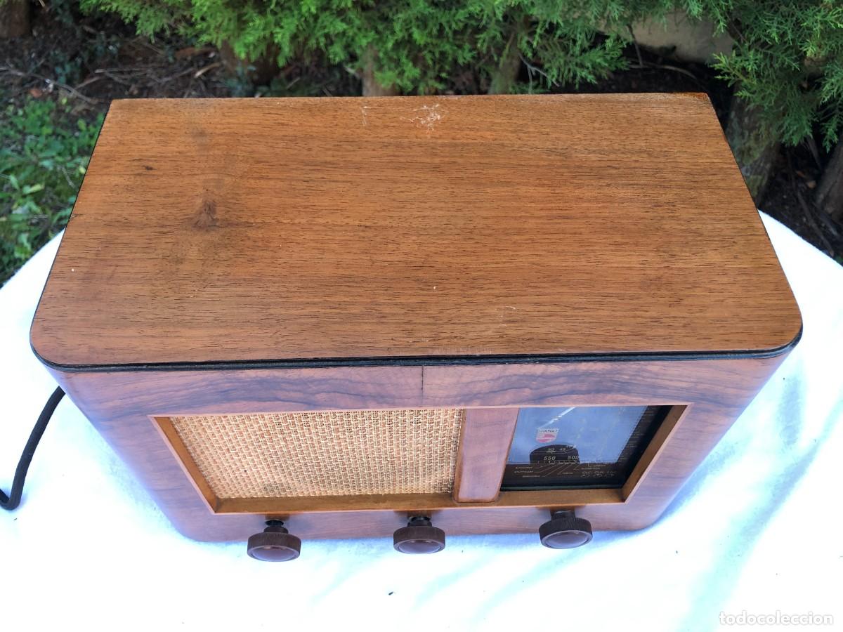 Radios de v&aacute;lvulas: RADIO ANTIGUA PHILIPS 44-A / FUNCIONANDO - Foto 4