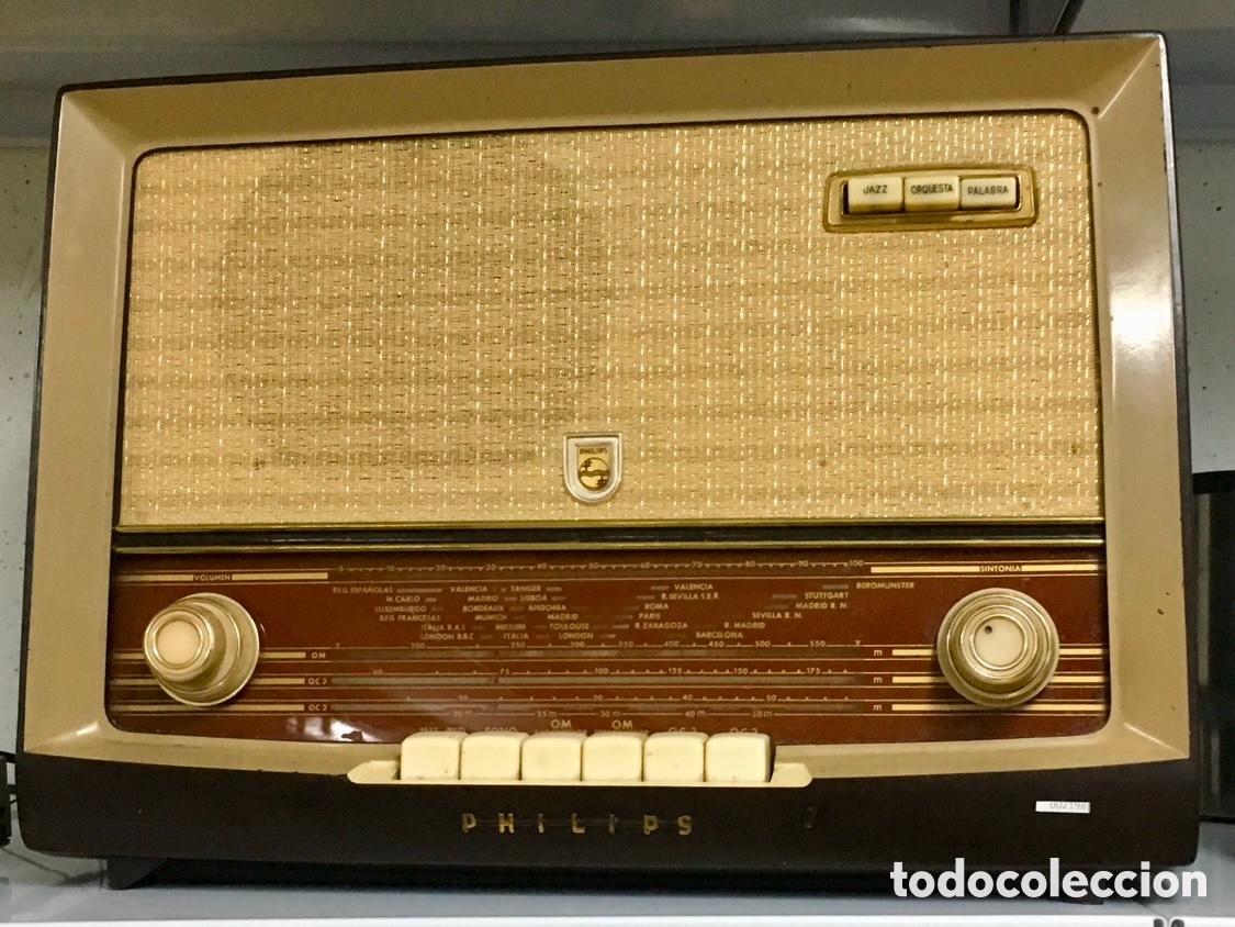 Radios de v&aacute;lvulas: Radio de V&aacute;lvulas. Philips. A&ntilde;os 50. - Foto 1