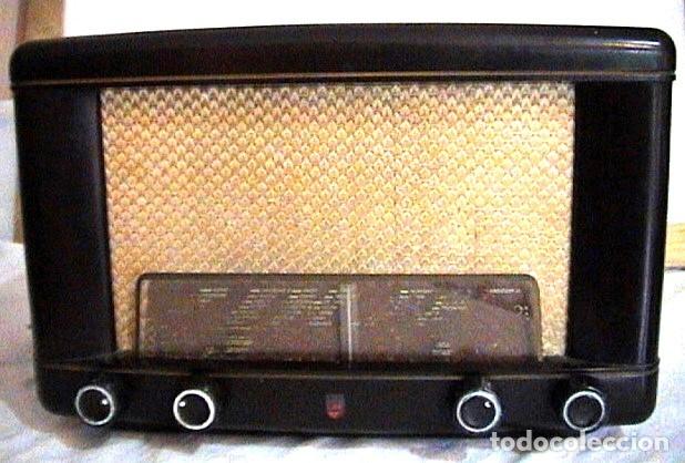 Radios de v&aacute;lvulas: RADIO VALVULAS PHILIPS BE-412A. FUNCIONANDO - Foto 1