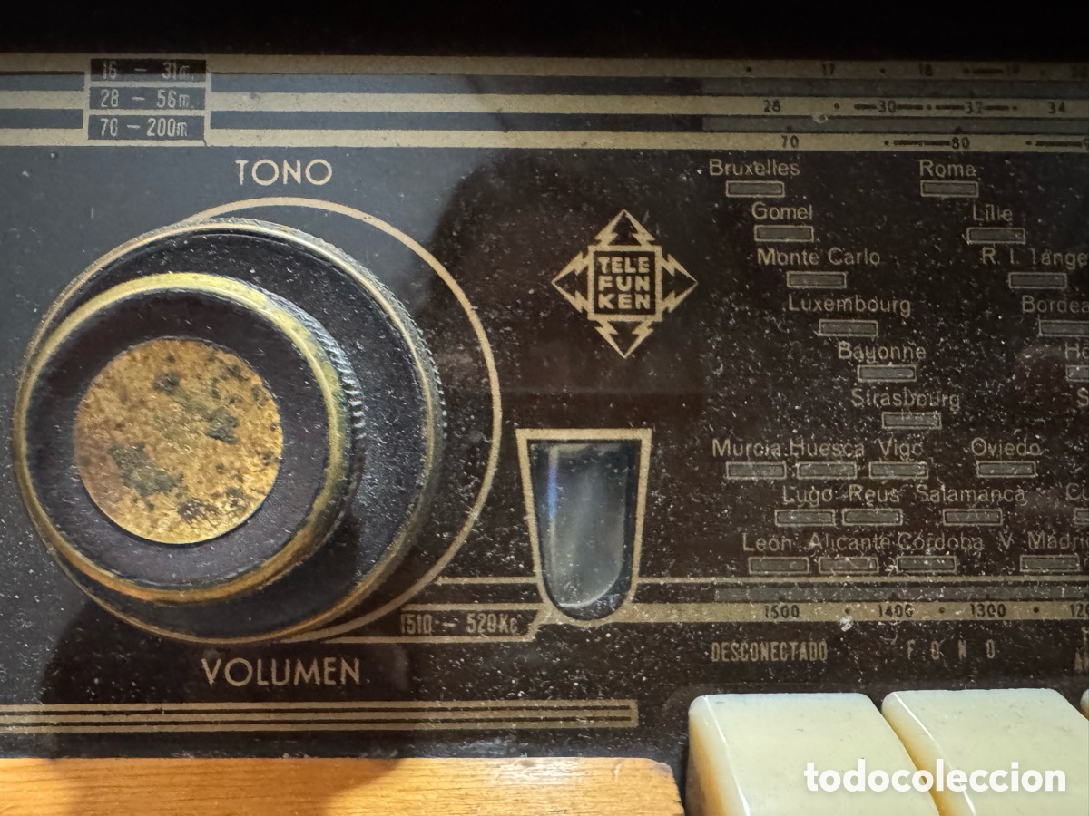 Radios de v&aacute;lvulas: Radio tocadiscos Telefunken Strauss - Foto 8