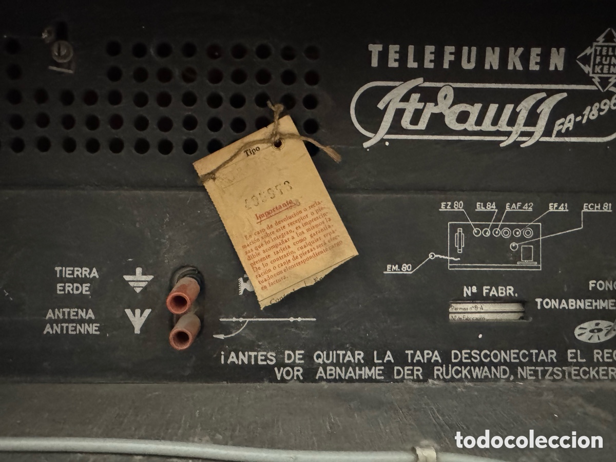 Radios de v&aacute;lvulas: Radio tocadiscos Telefunken Strauss - Foto 10