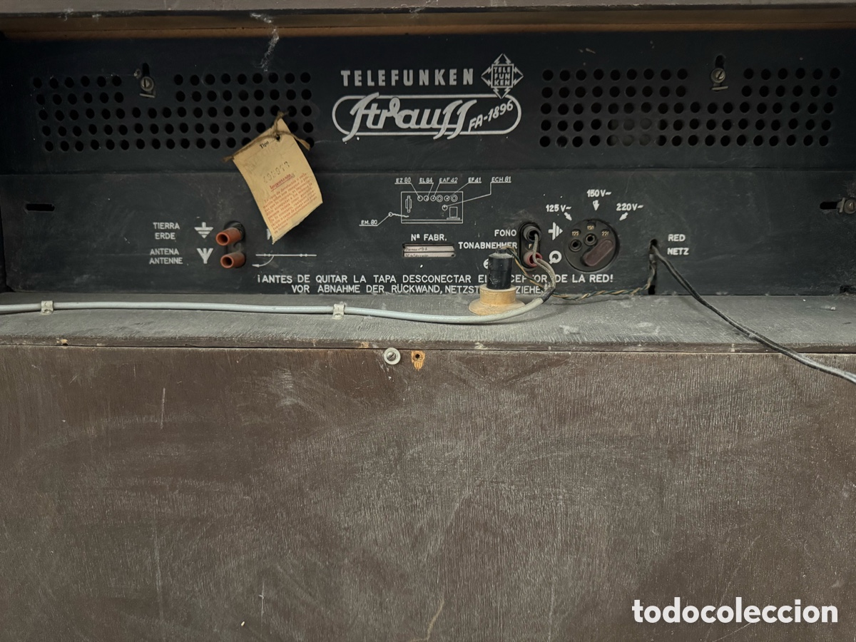 Radios de v&aacute;lvulas: Radio tocadiscos Telefunken Strauss - Foto 16