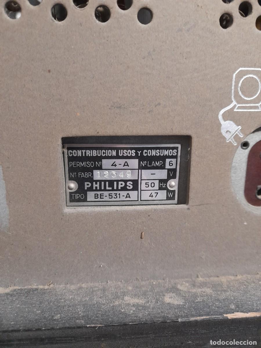 Radios de v&aacute;lvulas: Radio de madera Philips modelo BE 531 A - Foto 5