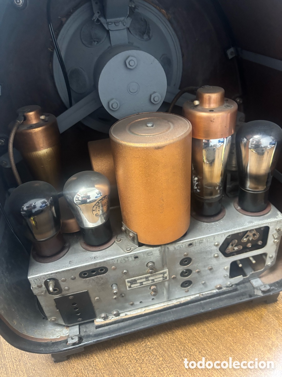 Radios de v&aacute;lvulas: Radio Antigua de v&aacute;lvulas Philips 834 AS - Foto 8