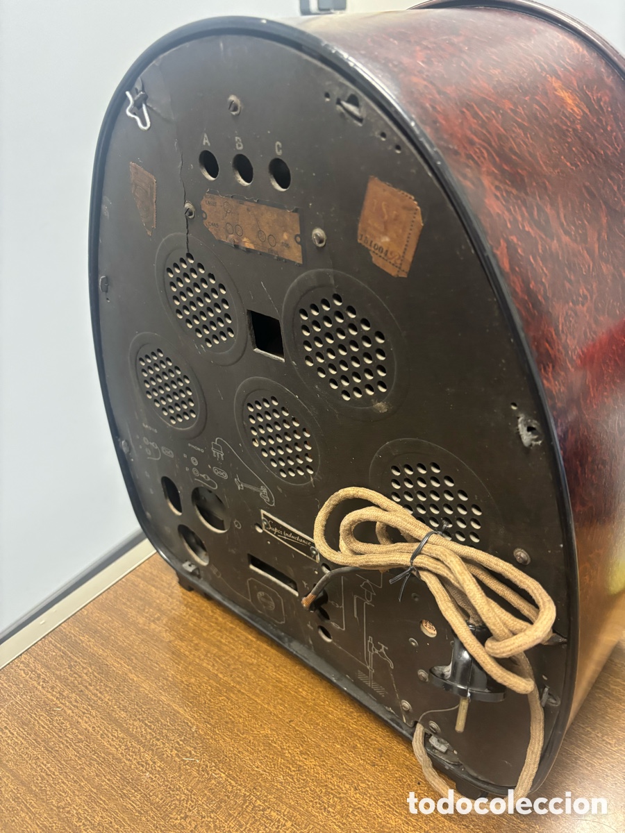 Radios de v&aacute;lvulas: Radio Antigua de v&aacute;lvulas Philips 834 AS - Foto 9
