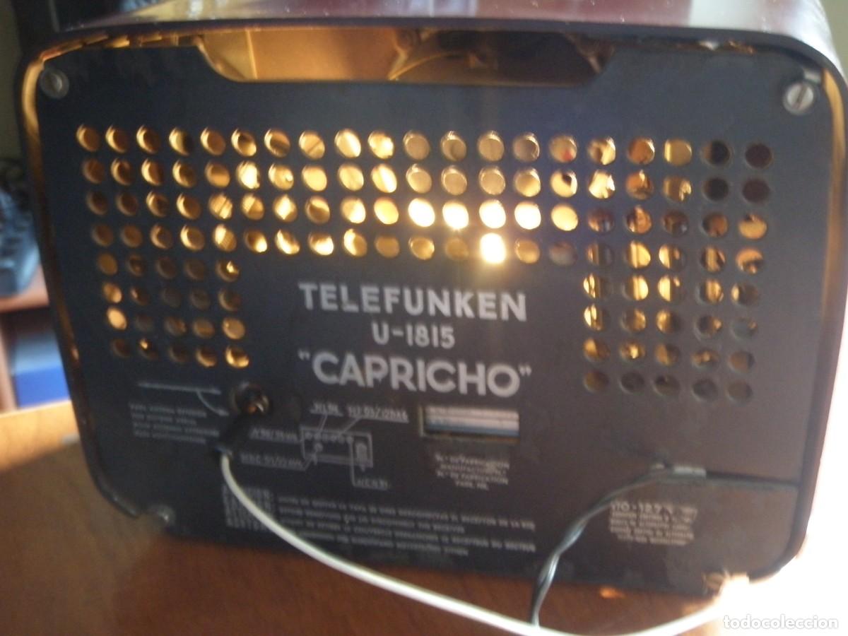 Radios de v&aacute;lvulas: RADIO DE V&Aacute;LVULAS TELEFUNKEN CAPRICHO FUNCIONANDO - Foto 9