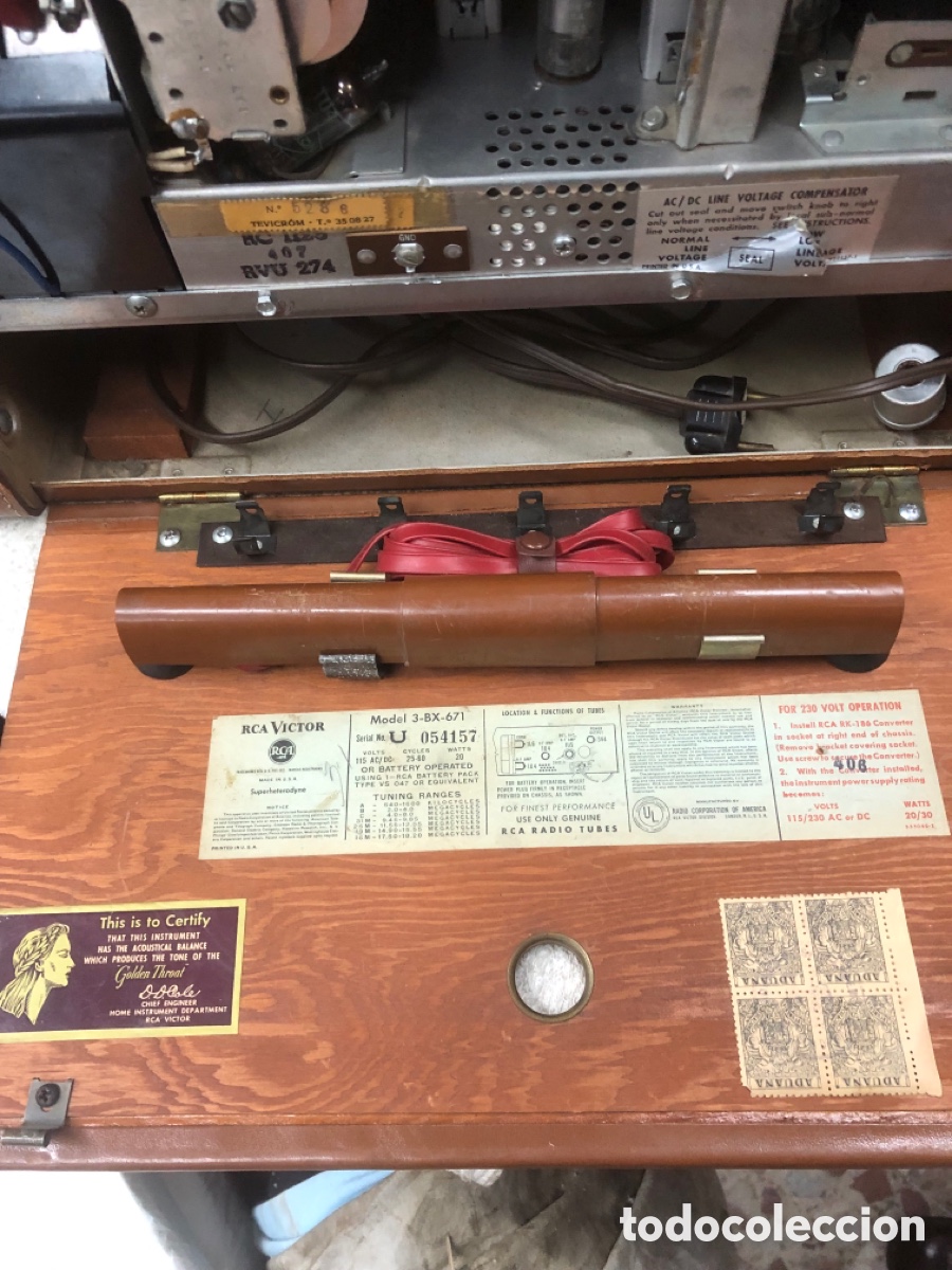 Radios de v&aacute;lvulas: Radio RCA Victor modelo 3 bx 671 - Foto 12
