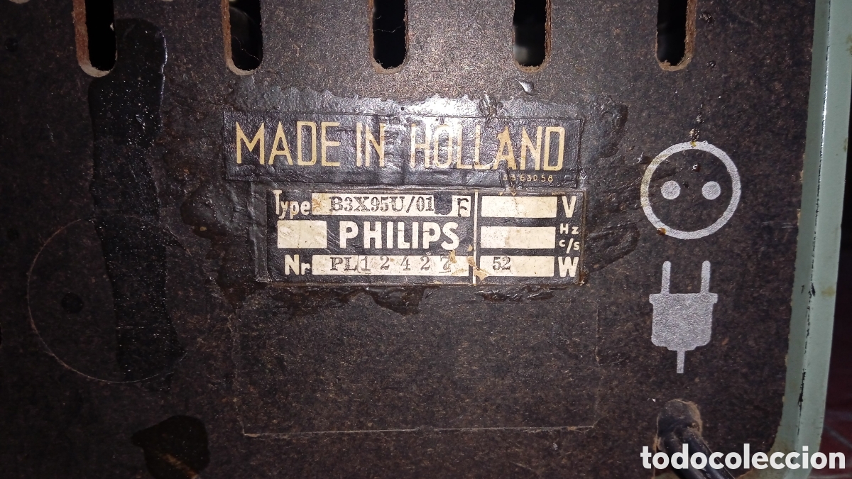 Radios de v&aacute;lvulas: Radio PHILIPS 1958, 220v - Foto 5