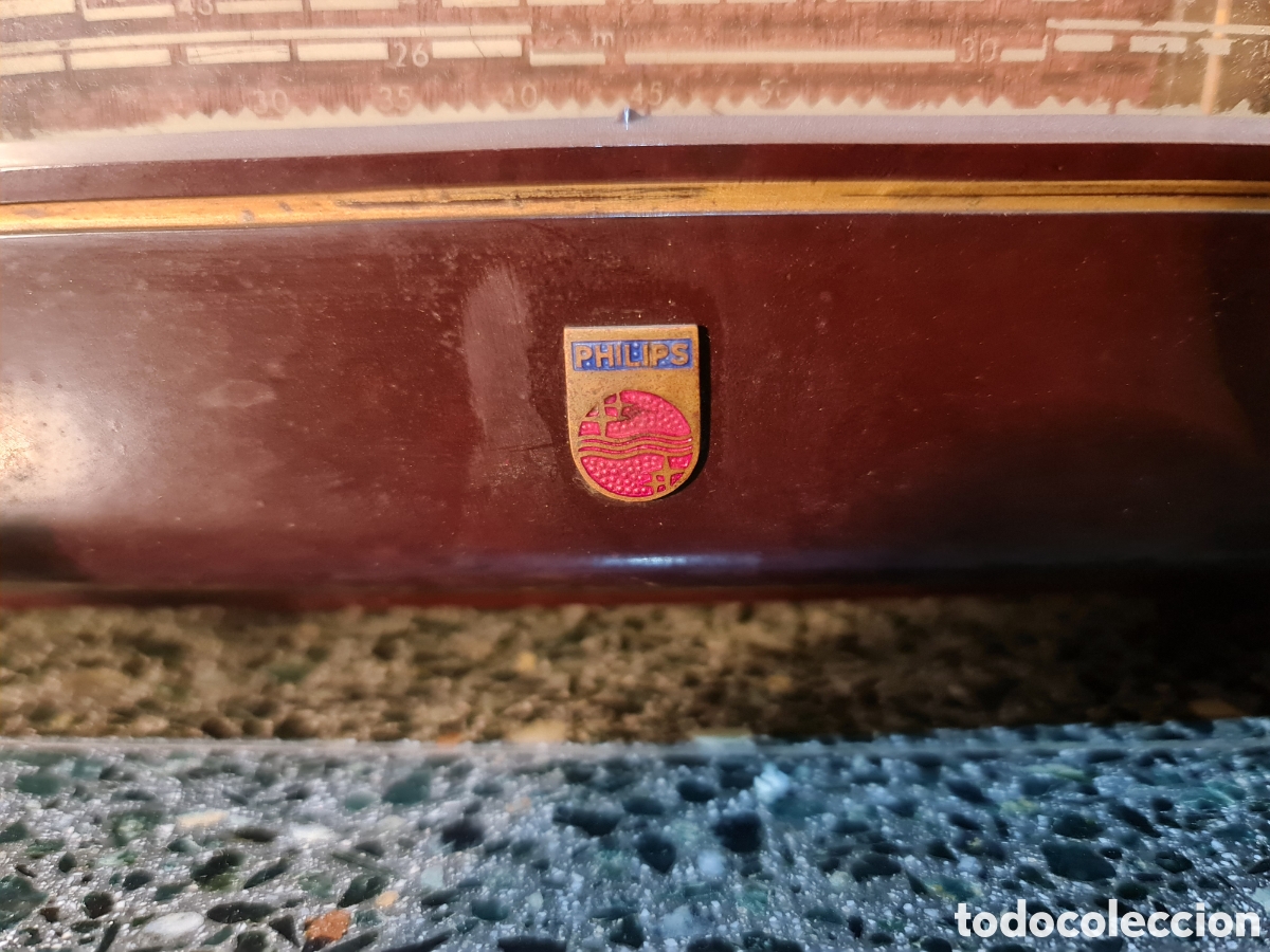 Radios de v&aacute;lvulas: Radio antigua Philips - Foto 4