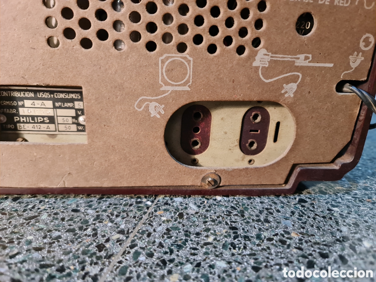 Radios de v&aacute;lvulas: Radio antigua Philips - Foto 7