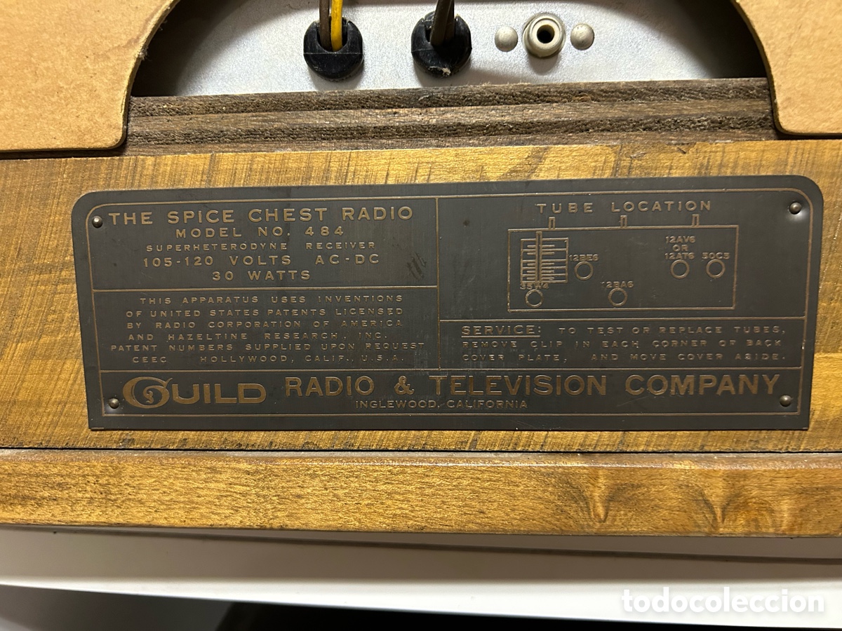 Radios de v&aacute;lvulas: Radio. Guild model 484 spice chest. - Foto 5
