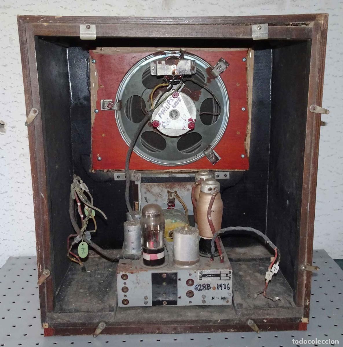 Radios de v&aacute;lvulas: Radio PHILIPS 628 B - c 1936 - Foto 6