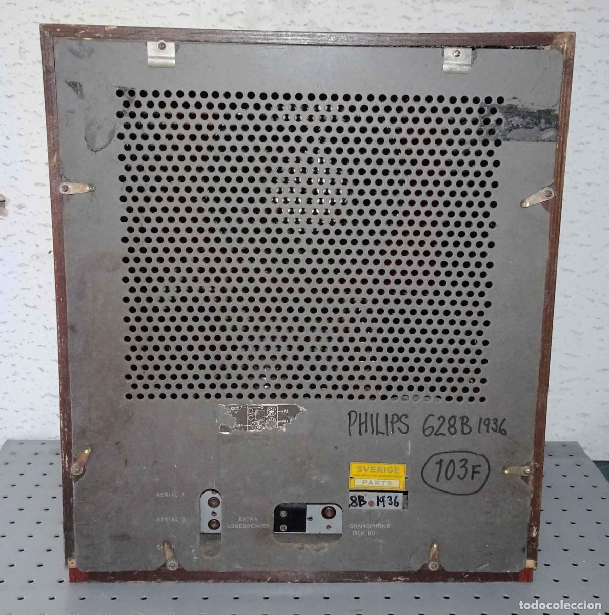 Radios de v&aacute;lvulas: Radio PHILIPS 628 B - c 1936 - Foto 8