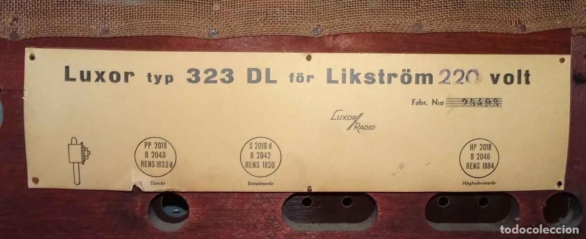 Radios de v&aacute;lvulas: Radio LUXOR 323 DL - c1933 - Foto 8