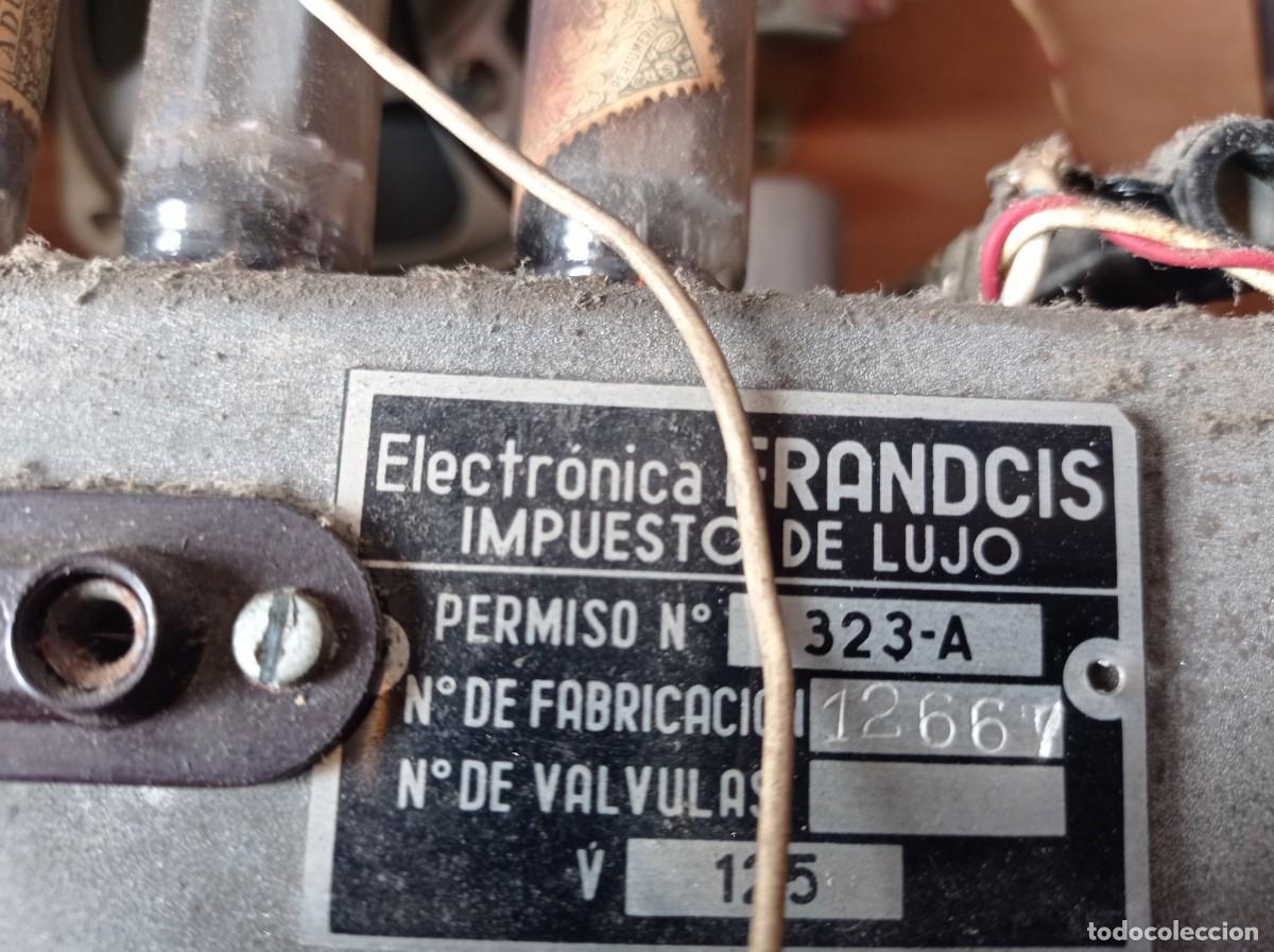 Radios de v&aacute;lvulas: Radio antigua. Frandcis - Foto 9