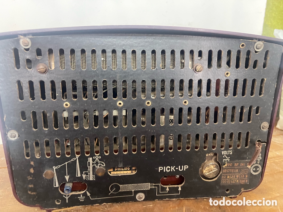 Radios de v&aacute;lvulas: R&agrave;dio antigua marca Philips - Foto 3