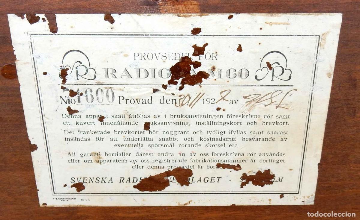Radios de v&aacute;lvulas: Radio RADIOLA M 60 - del a&ntilde;o 1928 - Foto 13