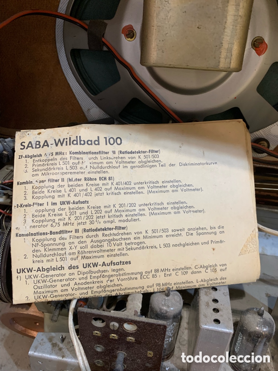 Radios de v&aacute;lvulas: RQDIO SABA MEERSBURG AUTOMATIC 60s - Foto 24