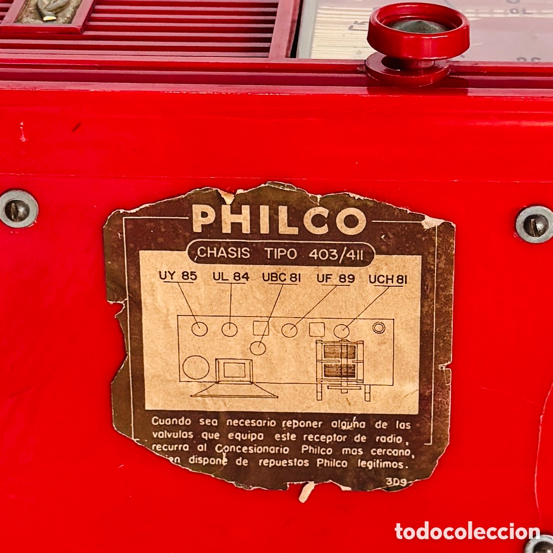 Radios de v&aacute;lvulas: Radio Philco &ndash; D&eacute;cada de 1950 &ndash; USA - Foto 3