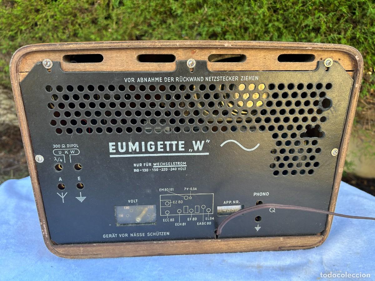 Radios de v&aacute;lvulas: RADIO ANTIGUA EUMIG EUMIGETTE W / FUNCIONANDO - Foto 2