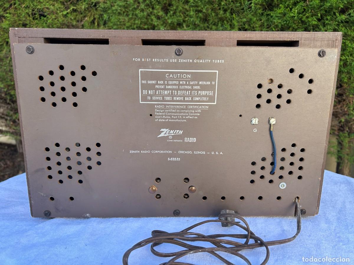 Radios de v&aacute;lvulas: RADIO ANTIGUA ZENITH S-53555 / FUNCIONANDO - Foto 2