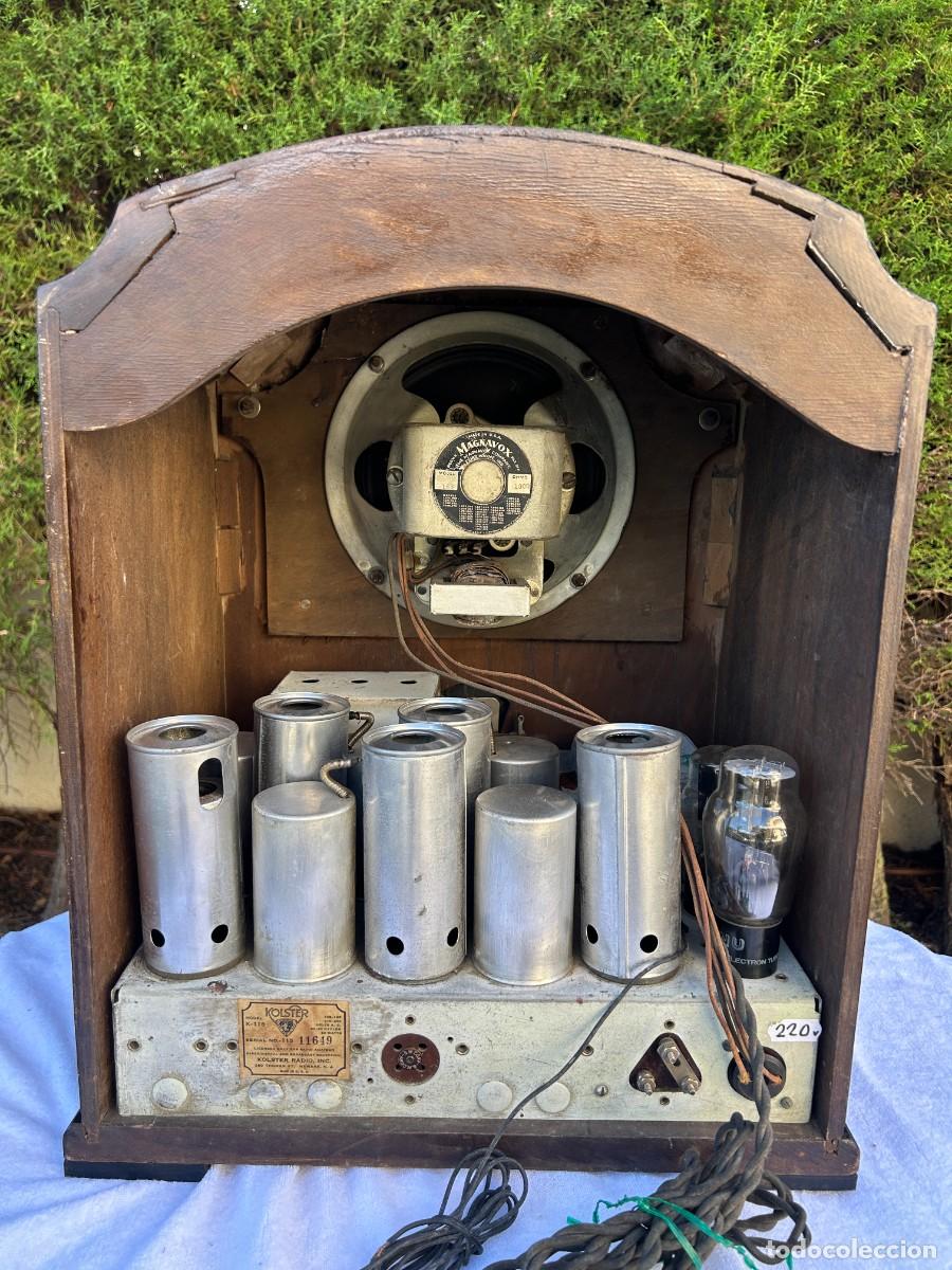 Radios de v&aacute;lvulas: RADIO CAPILLA KOLSTER K 115 / FUNCIONANDO - Foto 2