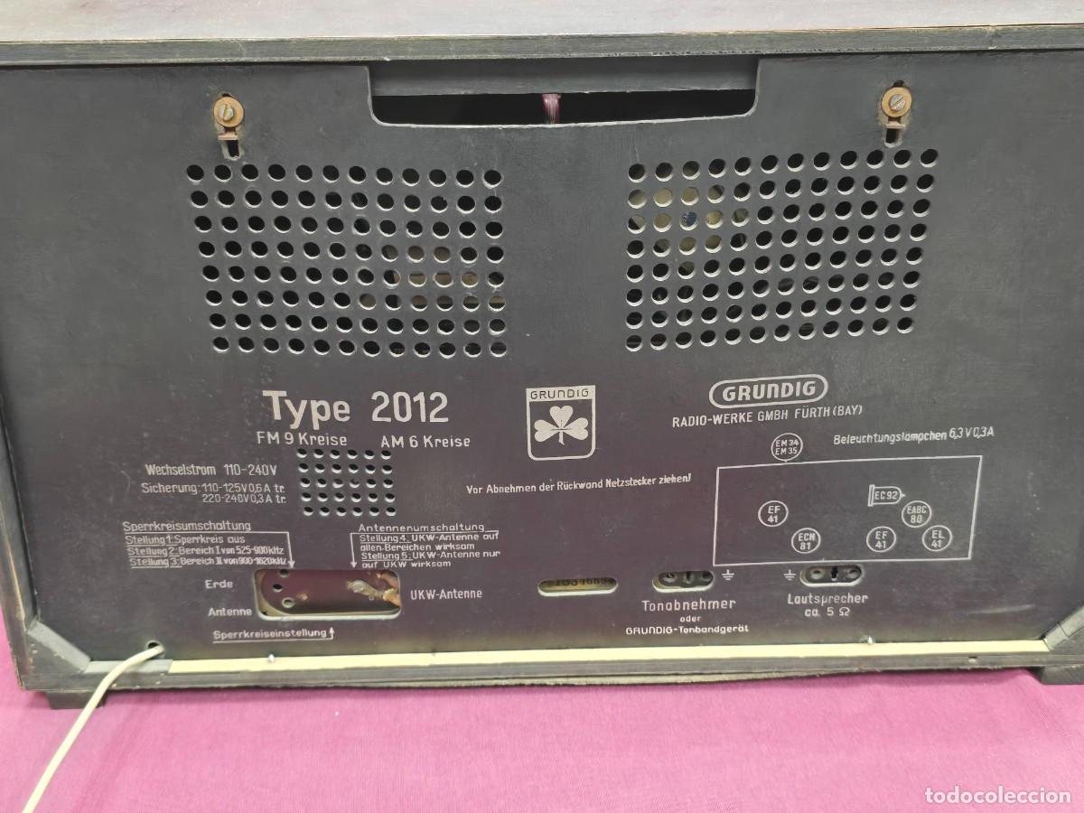 Radios de v&aacute;lvulas: RADIO DE VALVULAS GRUNDIG 2012 (A&Ntilde;O 1952) - Foto 9
