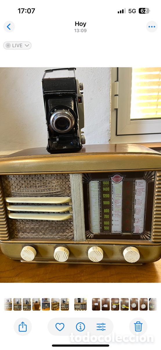 Radios de v&aacute;lvulas: Radio- Antiguo buena conservaci&oacute;n - Foto 2