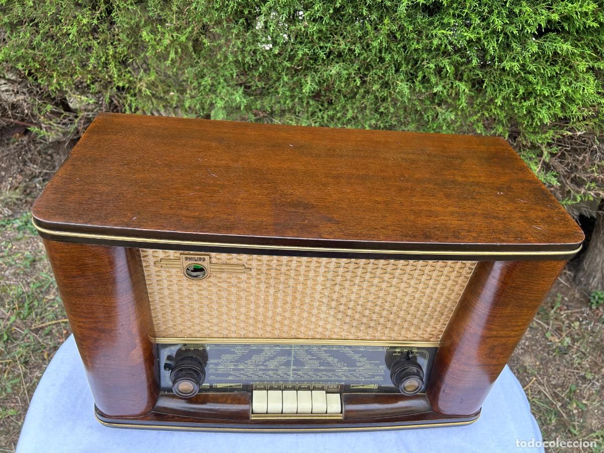 Radios de v&aacute;lvulas: RADIO ANTIGUA PHILIPS SATURN 54 / FUNCIONANDO - Foto 4