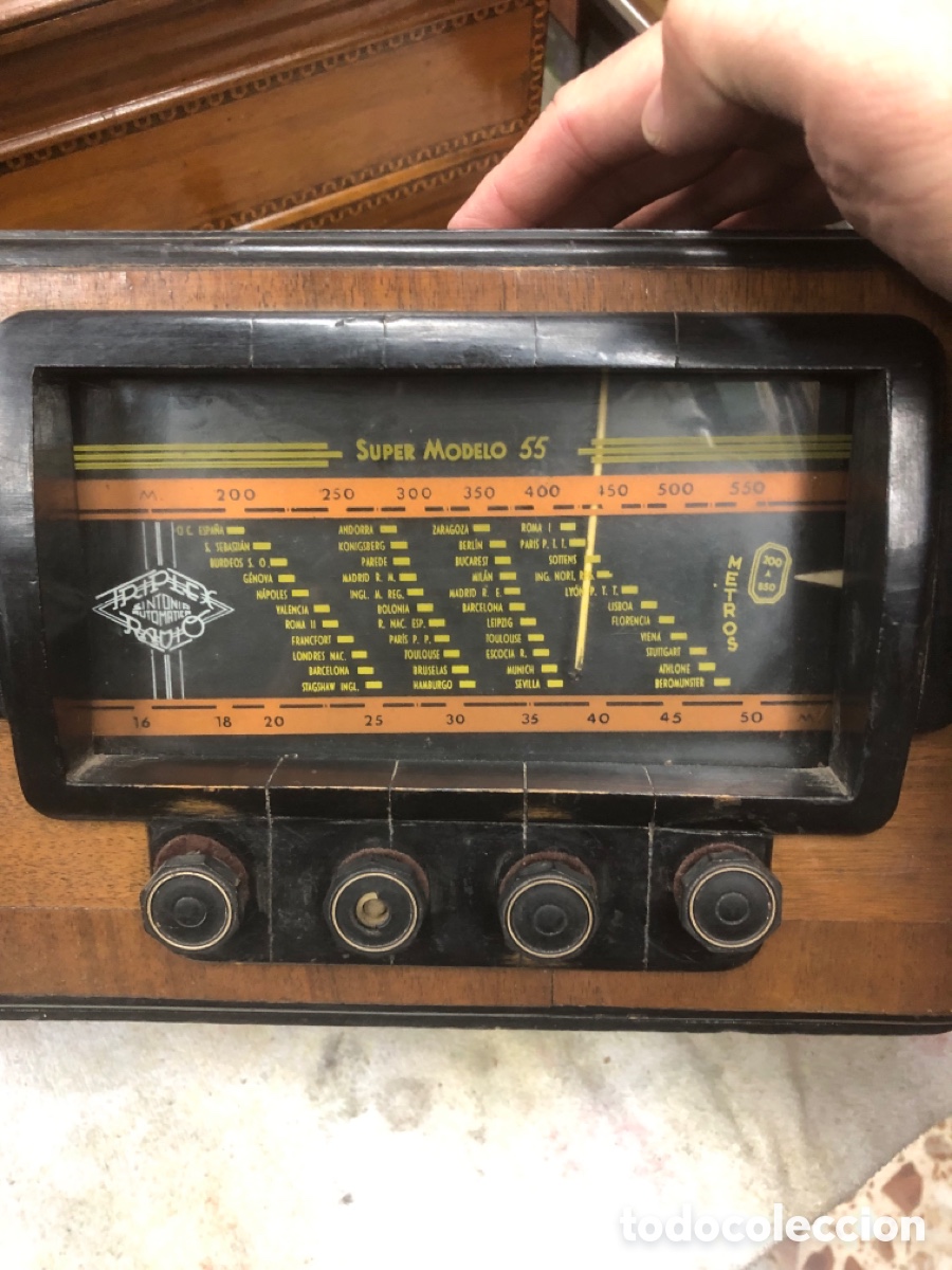 Radios de v&aacute;lvulas: Radio espa&ntilde;ola marca triplex - Foto 7