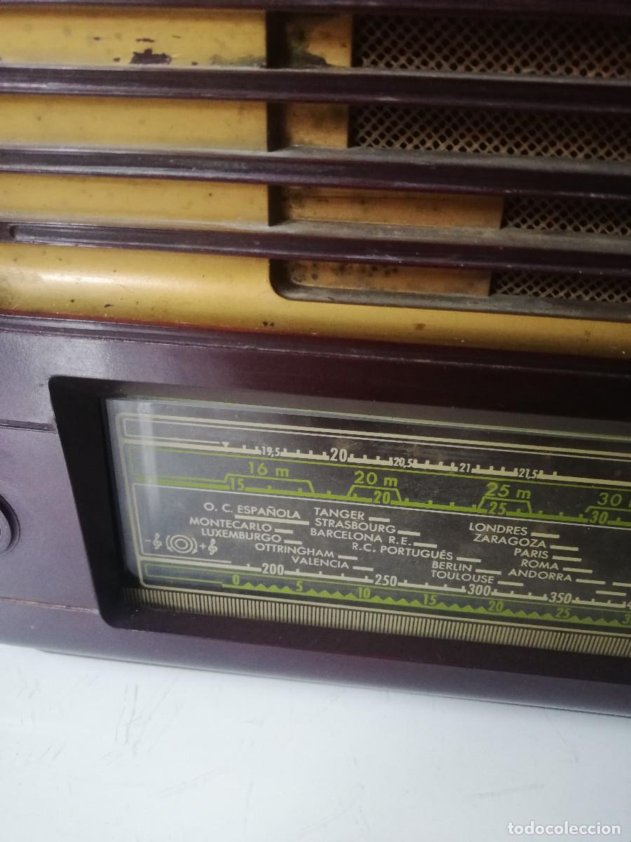 Radios de v&aacute;lvulas: Caja vac&iacute;a de radio Philips. - Foto 2