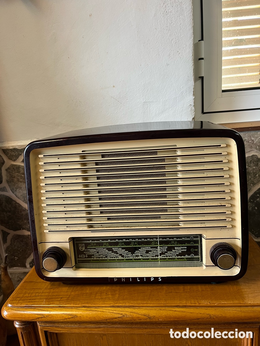 Radios de v&aacute;lvulas: Radio Philips. 125 V - Foto 2