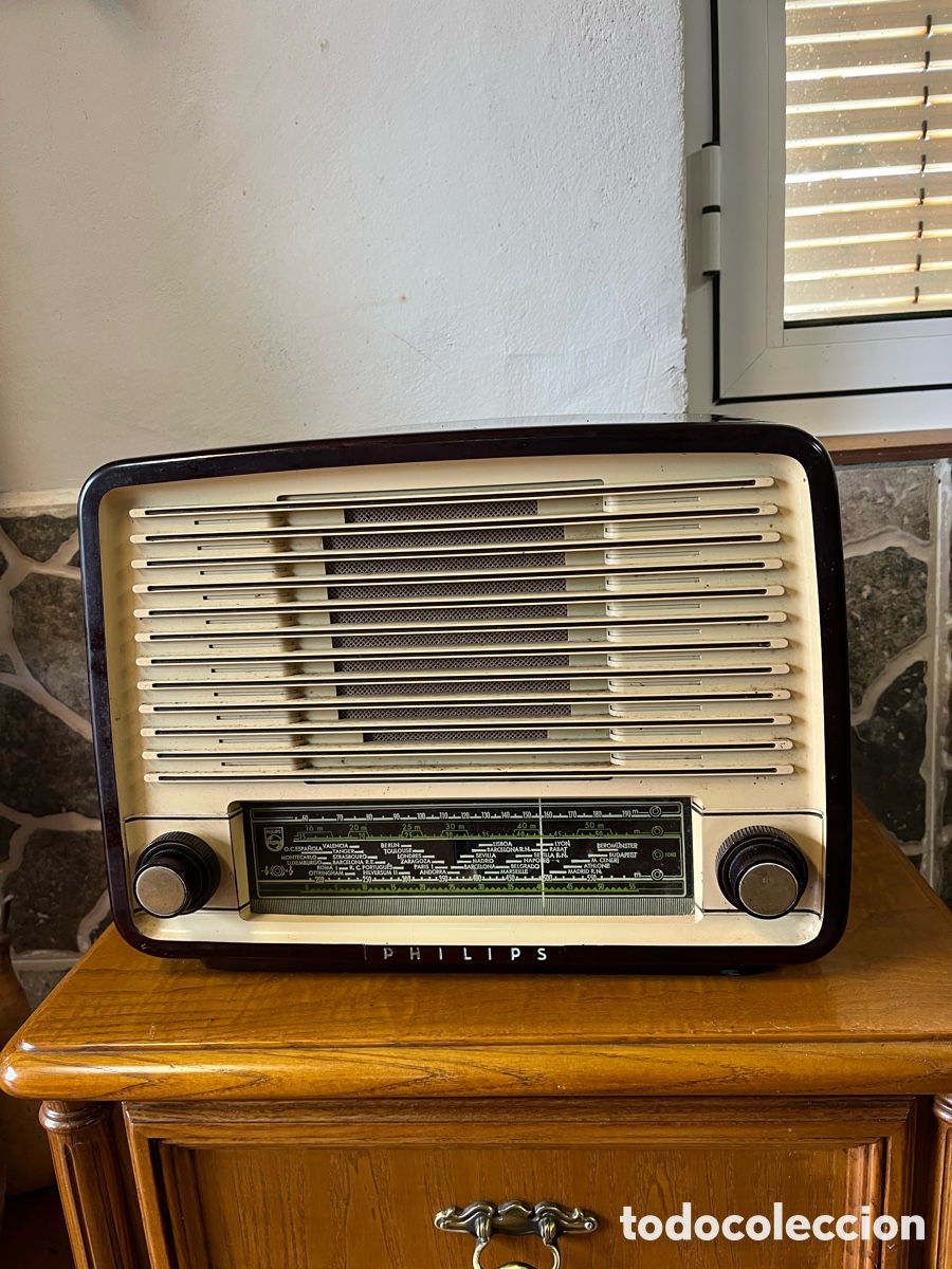Radios de v&aacute;lvulas: Radio Philips. 125 V - Foto 4