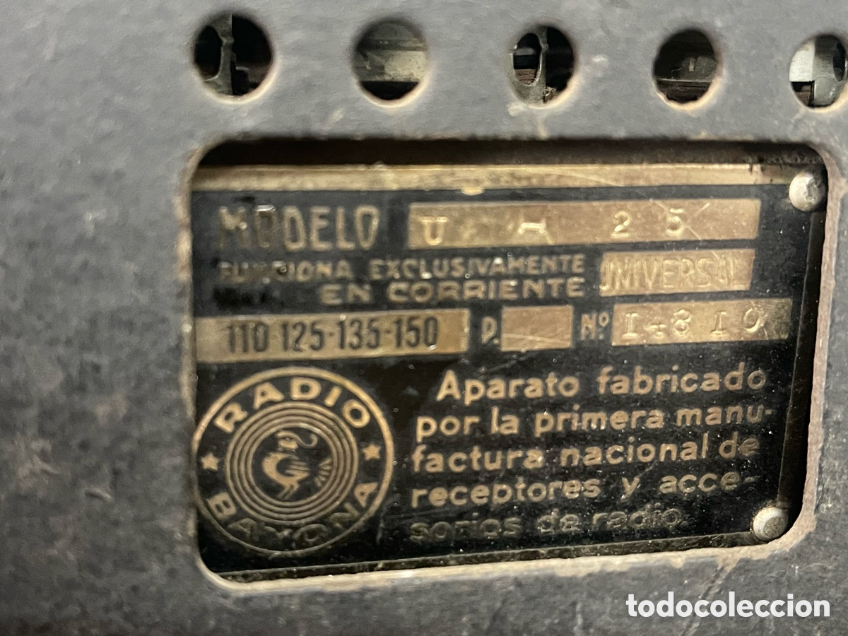 Radios de v&aacute;lvulas: R&agrave;dio marca Bayona modelo U-25 - Foto 5