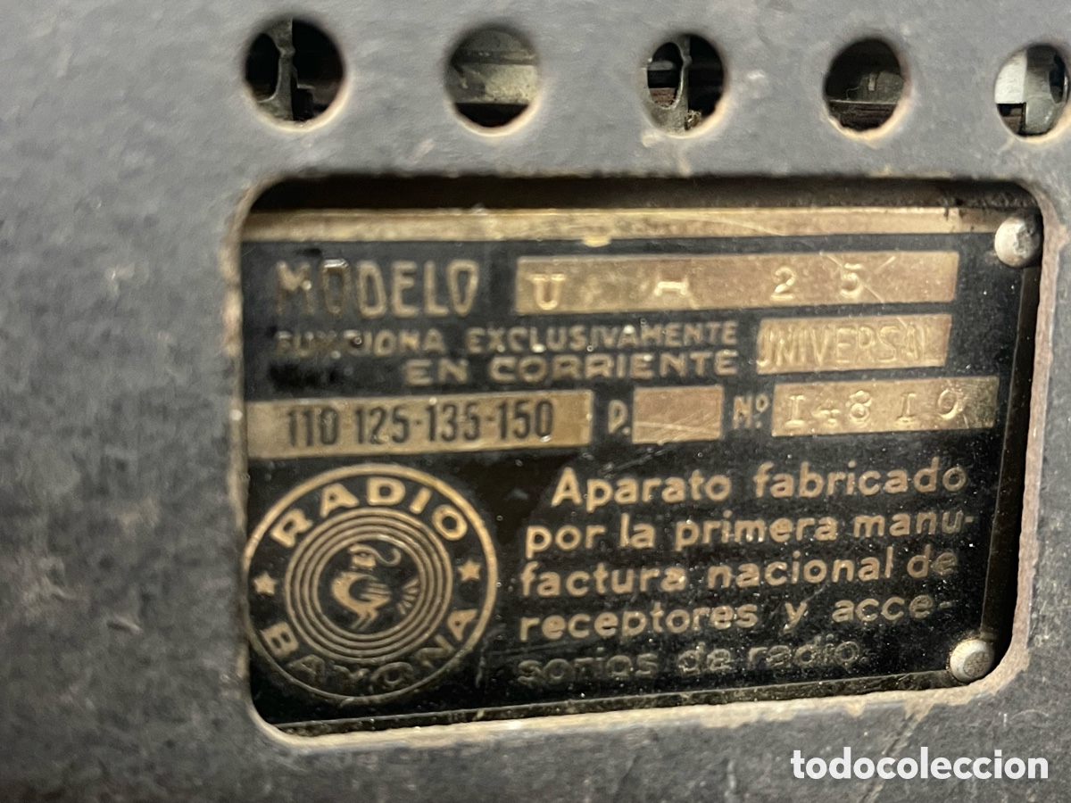 Radios de v&aacute;lvulas: R&agrave;dio marca Bayona modelo U-25 - Foto 6